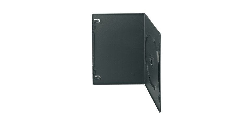Pack 10 slim cases, 1 DVD, black