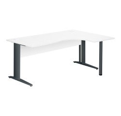 <translated text>
Compact Bruneau Excellens desk with metal L base