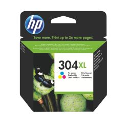 HP 304XL Cartucho original tricolor de alta capacidad (300 páginas)