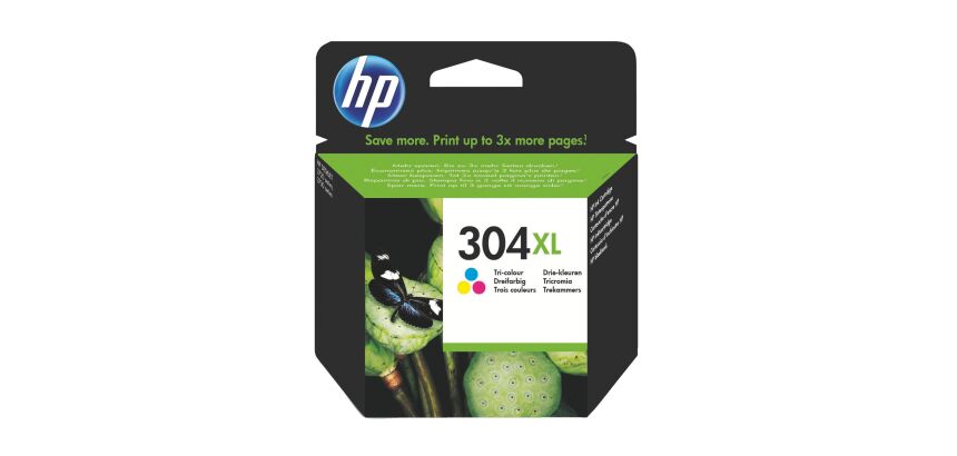 HP 304XL Cartucho original tricolor de alta capacidad (300 páginas)