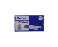 Caja de 1000 Grapas Petrus 22/8 - 24/8 Cobreada