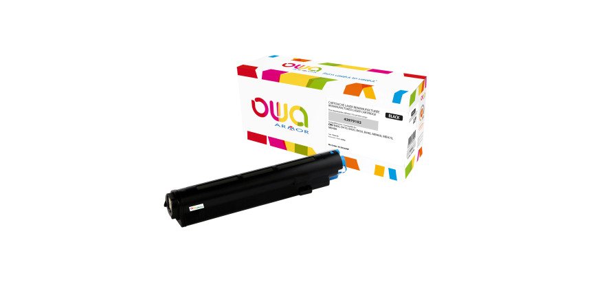 Toner Owa compatible Oki 43979102 noir pour imprimante laser