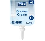 Recharge savon liquide Tork corps et cheveux - Cartouche 1 litre