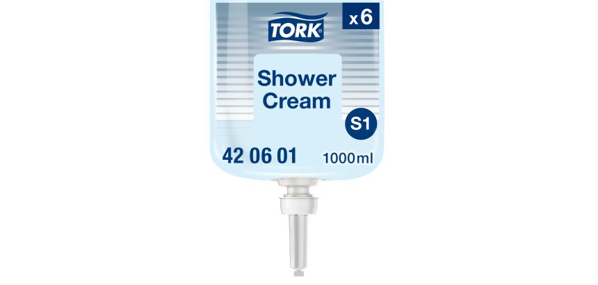 Recharge savon liquide Tork corps et cheveux - Cartouche 1 litre