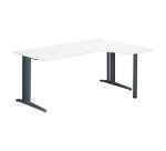 Gb_bur.compact 180 dr.blanc anth pied metal plus reglable excellens.