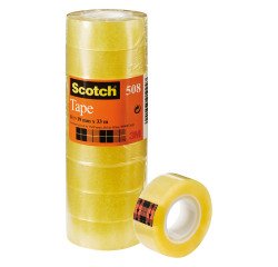 Torre de 8 cintas adhesivas transparente 19 x 33 Scotch