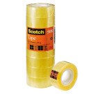 Torre de 8 cintas adhesivas transparente 19 x 33 Scotch