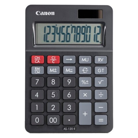 Calculatrice de bureau Canon AS-120 II - 12 chiffres