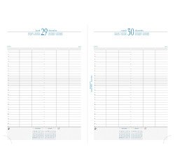 Agenda Exacompta Journal 29/1 Rendez-vous Noir - Année 2026 - 21 x 29,7 cm