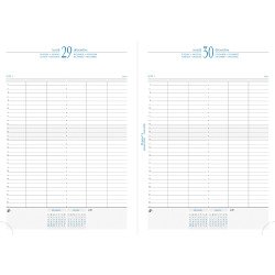 Agenda Exacompta Journal 29/1 Rendez-vous Noir - Année 2026 - 21 x 29,7 cm