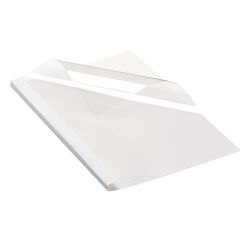 Cubierta para encuadernación térmica lomo 8 mm cartón 200 g Fellowes blanco