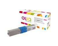 Toner Owa compatible Oki 4446970X couleurs pour imprimante laser