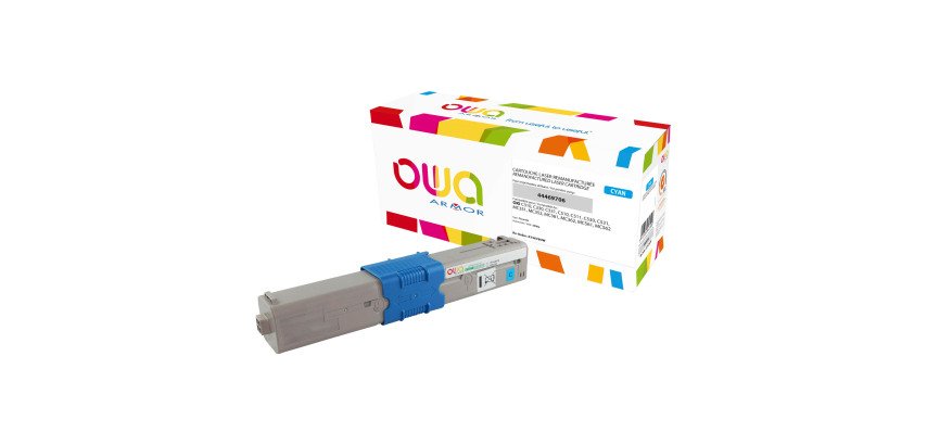 Toner Owa compatible Oki 4446970X couleurs pour imprimante laser