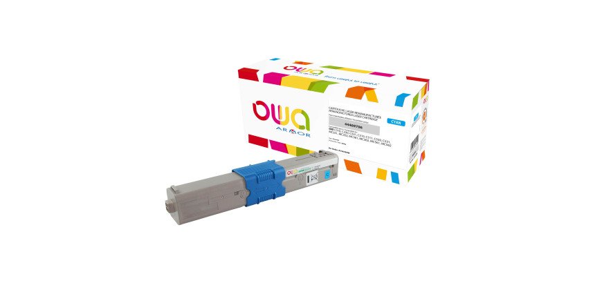 Tóner Owa compatible con Oki 4446970X colores separados (2000 páginas)