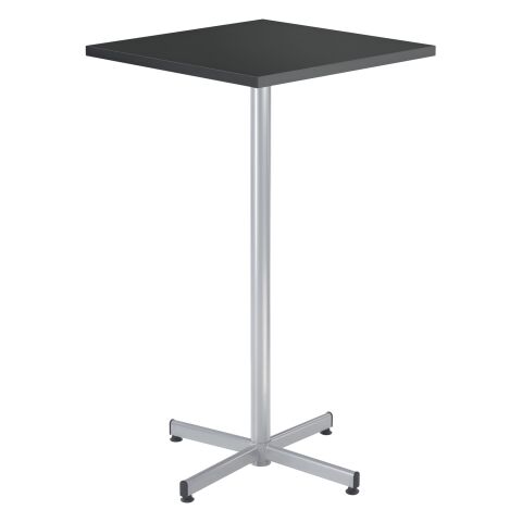Mesa cuadrada alta Klass One negro
