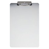 Porte-bloc A4 plaque aluminium brossé 23 x 35 cm