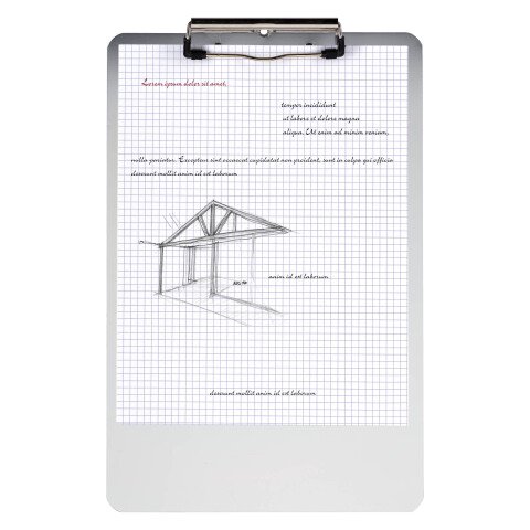Portabloc Aluminio efecto granulado 230 x 350 mm A4