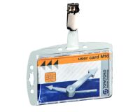 Identificadores rigidos con clip Durable 1 tarjeta - caja de 25.