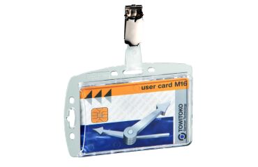 Identificadores rigidos con clip Durable 1 tarjeta - caja de 25.