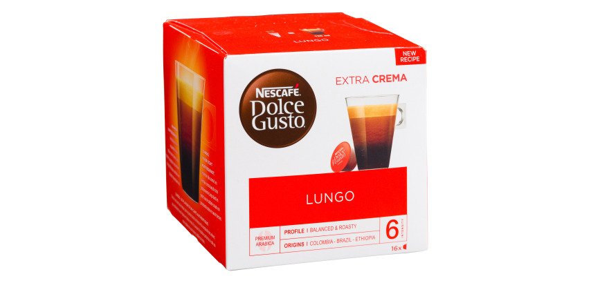 Nescafé Dolce Gusto Kaffeekapseln Lungo Nr. 6 - Packung mit 16 Stück