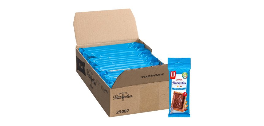 Pocket size 37,5 g biscuits Petit écolier LU milk chocolate