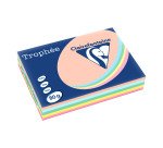 Ramette papier couleur Clairefontaine Trophée couleurs pastel assorties A4 80 gr - 5 x 100 feuilles