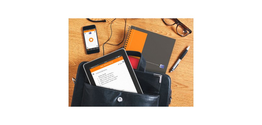 Cahier à spirales Oxford Activebook B5 17,6 x 25 cm - perforé 4 trous - blanc ligné - 160 pages