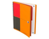 Cahier spirale Oxford International Activebook B5 17,6 x 25 cm - perforé 4 trous - blanc ligné - 160 pages