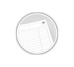 Cahier à spirales Oxford Activebook B5 17,6 x 25 cm - perforé 4 trous - blanc ligné - 160 pages