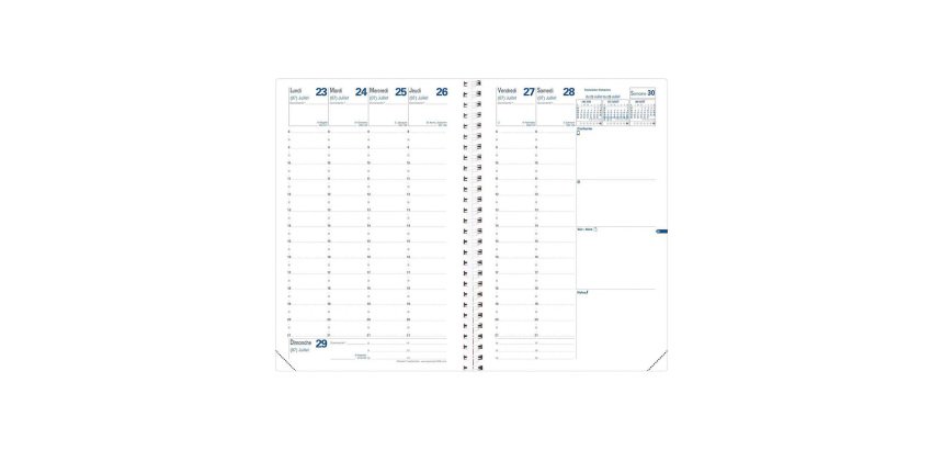 Agenda Quo vadis Ministre S semainier - année scolaire 2026/2027 - 16 x 24 cm