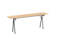 Folding training table - 40 cm deep tray