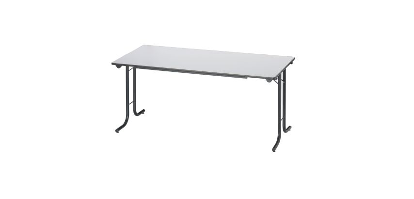 Mesa de reunión clasica plegable gris
