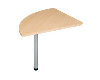 Angolare faggio 90° con gamba a tubo Altys