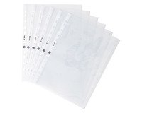 Bruneau A4 smooth polypropylene punched pockets 7.5/100th - Box of 100