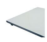 Table rectangulaire pliante plateau gris clair L 120 x P 70 cm - Classique