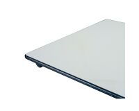 Table rectangulaire pliante plateau gris clair L 160 x P 70 cm - Classique - piétement aluminium