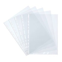 Box mit 100 transparenten Prospekthüllen aus Polypropylen A4 Bruneau 7,5/100