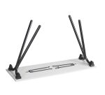 Table de formation pliante plateau gris clair L 120 x P 40 cm