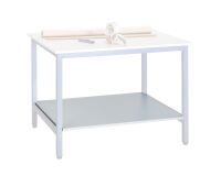 Balda inferior  120x80 cm para mesa de trabajo - Gris