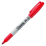 Marqueur permanent Sharpie Marker pointe ogive 4 mm rouge