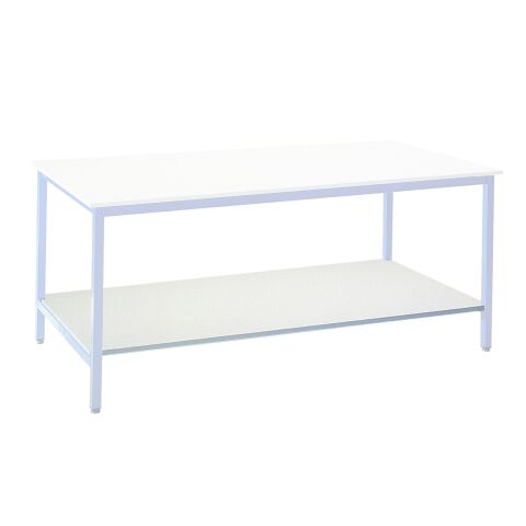 Balda inferior 200x100 cm para mesa de trabajo - Gris