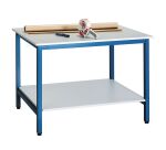 Plateau d'atelier inférieur L 120 x P 80 cm pour poste de travail debout gris