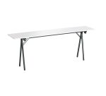 Table de formation pliante plateau gris clair L 200 x P 40 cm