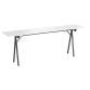Table de formation pliante plateau gris clair L 200 x P 40 cm