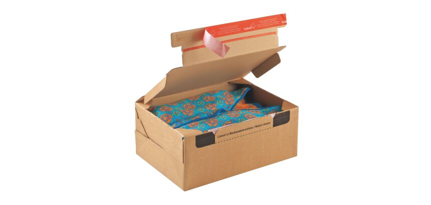 Boite postale carton modèle expédition et retour 33,6 x 24,2 x 14 cm