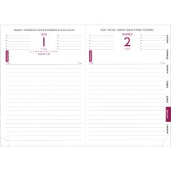 Agendas Rendez-vous Exacompta Journalier - 12 x 17 cm - Journalier 17 - Année 2026