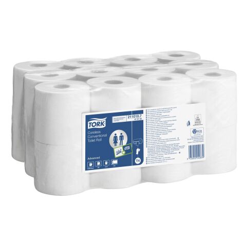 Papier toilette double épaisseur Compact universel Tork - Carton de 24 rouleaux 400 feuilles