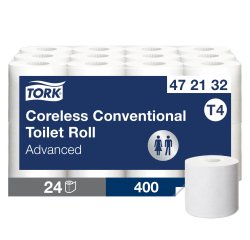 Carta igienica senza anima Tork 2 veli 24 rotoli da 400 strappi