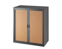 Armoire à rideaux démontables Economique 100 x 90 cm noir-hêtre