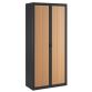 Armoire à rideaux démontables Economique 195 x 90 cm noir-hêtre